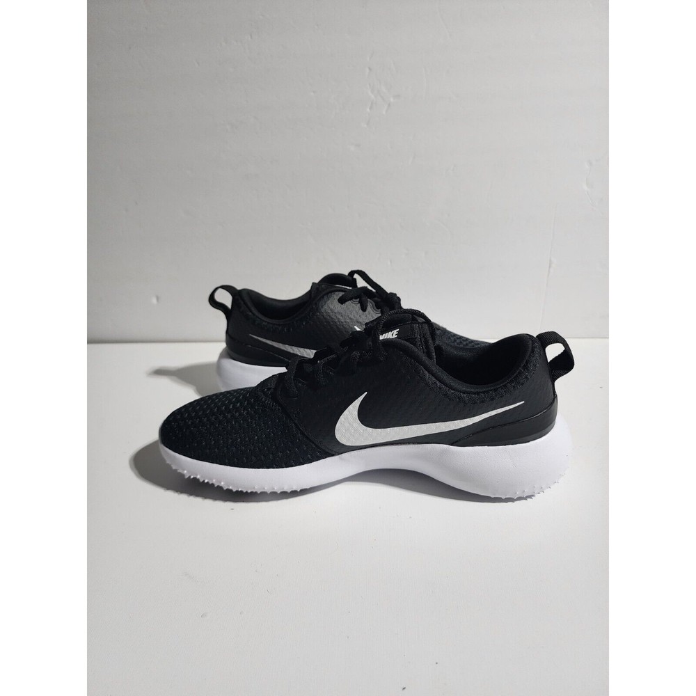 Nike Black Mesh Athletic Shoes with White Accents - Picture 7 of 9